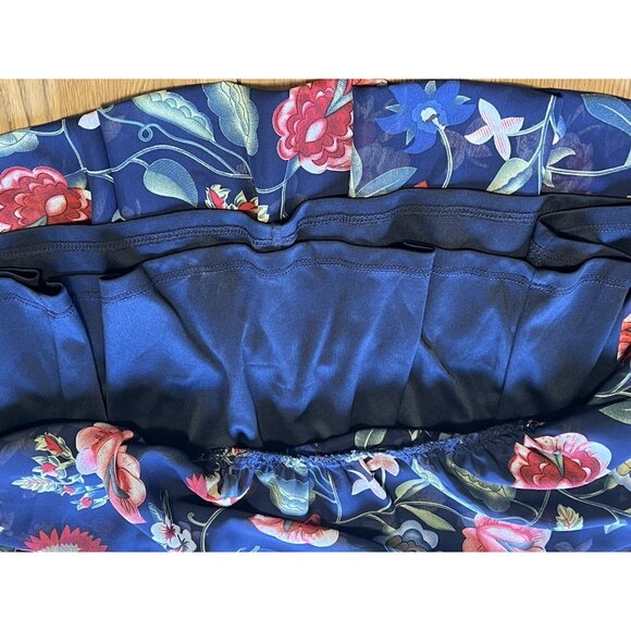 Betsy Johnson Mini Dress Floral Print Long Bell Sleeves Size 8 City Cottagecore - Picture 9 of 16